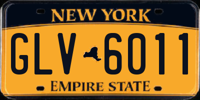 NY license plate GLV6011