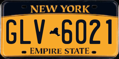 NY license plate GLV6021