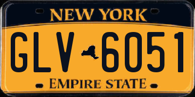 NY license plate GLV6051