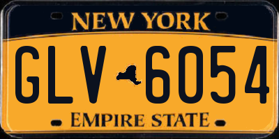 NY license plate GLV6054