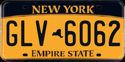 NY license plate GLV6062