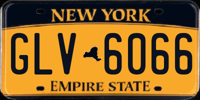 NY license plate GLV6066