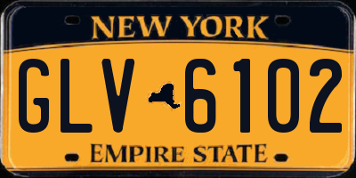 NY license plate GLV6102