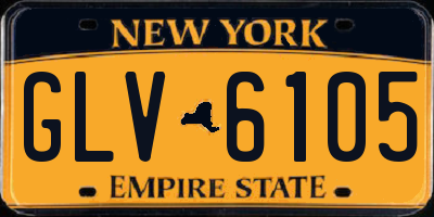NY license plate GLV6105