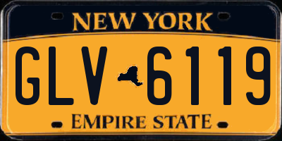 NY license plate GLV6119
