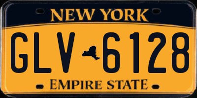 NY license plate GLV6128