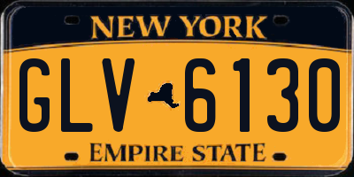 NY license plate GLV6130
