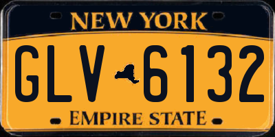 NY license plate GLV6132