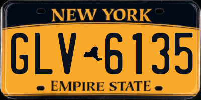 NY license plate GLV6135