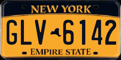 NY license plate GLV6142