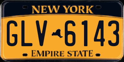 NY license plate GLV6143