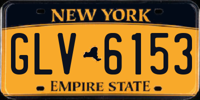 NY license plate GLV6153