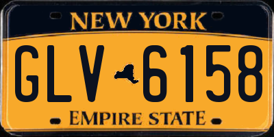 NY license plate GLV6158