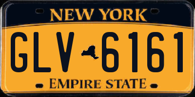 NY license plate GLV6161