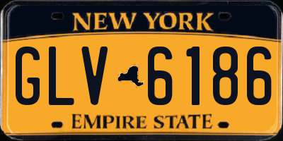 NY license plate GLV6186