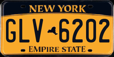 NY license plate GLV6202