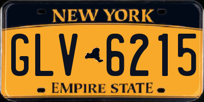 NY license plate GLV6215