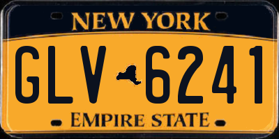 NY license plate GLV6241