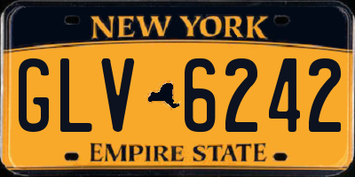 NY license plate GLV6242