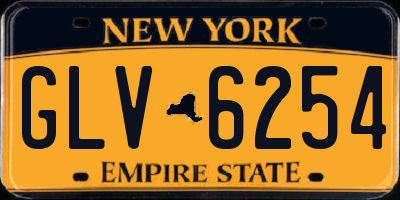 NY license plate GLV6254