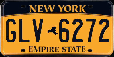 NY license plate GLV6272