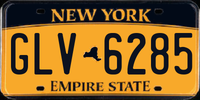 NY license plate GLV6285