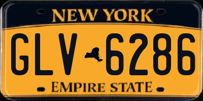 NY license plate GLV6286