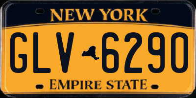 NY license plate GLV6290