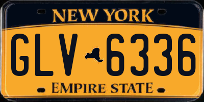 NY license plate GLV6336