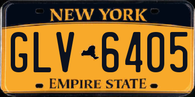 NY license plate GLV6405