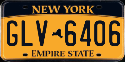 NY license plate GLV6406