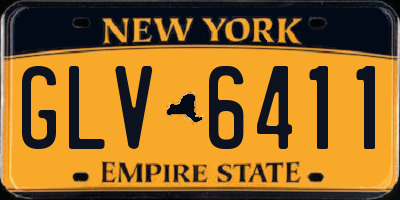 NY license plate GLV6411