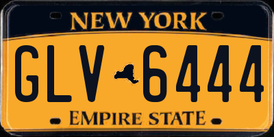 NY license plate GLV6444