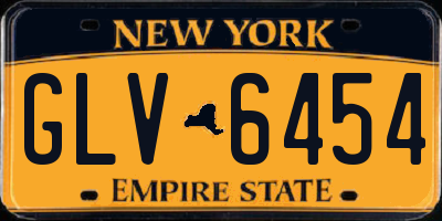 NY license plate GLV6454