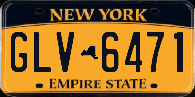 NY license plate GLV6471