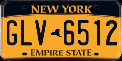 NY license plate GLV6512