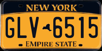 NY license plate GLV6515