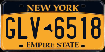 NY license plate GLV6518