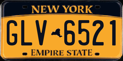 NY license plate GLV6521