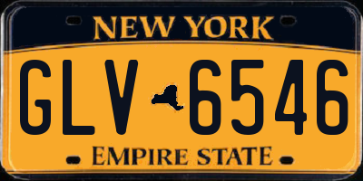 NY license plate GLV6546
