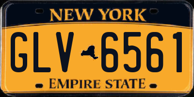 NY license plate GLV6561