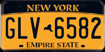NY license plate GLV6582
