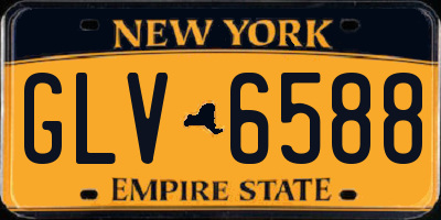 NY license plate GLV6588