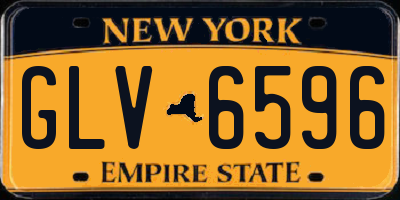 NY license plate GLV6596