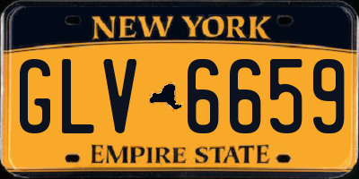 NY license plate GLV6659