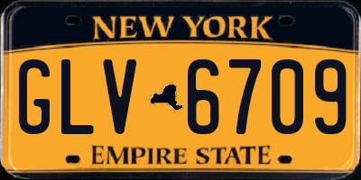 NY license plate GLV6709