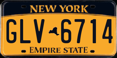 NY license plate GLV6714