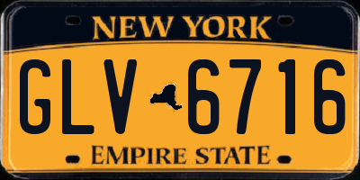 NY license plate GLV6716