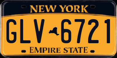 NY license plate GLV6721