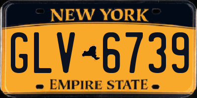 NY license plate GLV6739